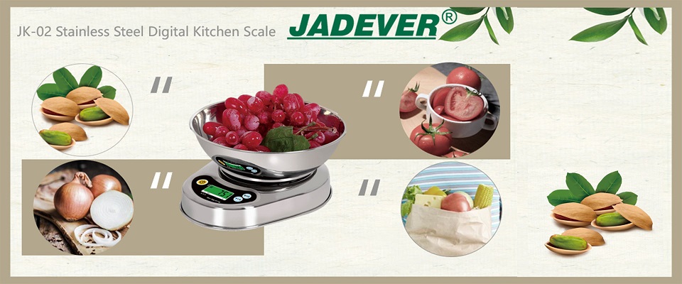 JK-02 Digitale Küchenwaage aus Edelstahl
