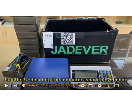 jadever Indikator JWI-700C speichern Wägedaten in U-Disk in Gruppen mit Barcode-Scanner